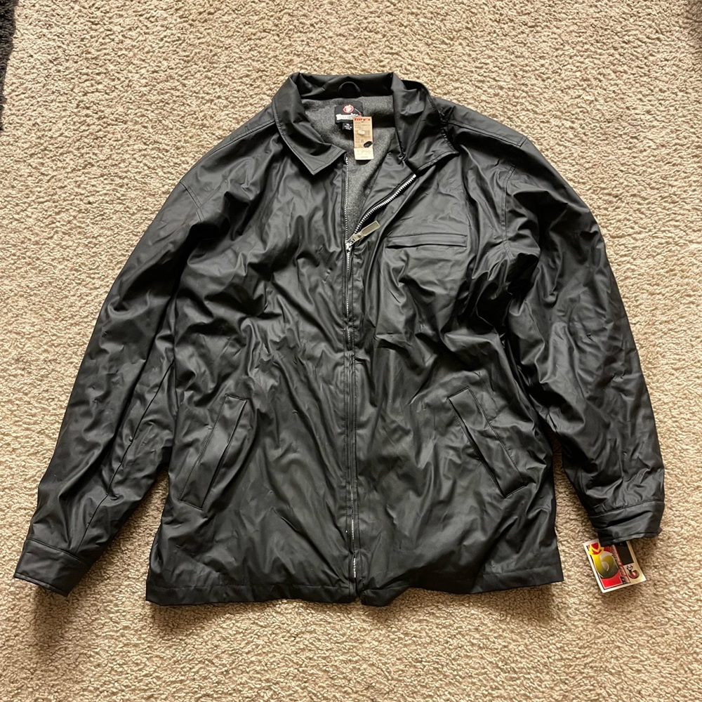Vintage Burnside B8715 Men’s Black Rubbermaid Jacket Size XL